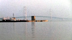 Macinac Bridge (from Teepee Campground) ; Macinaw, MI