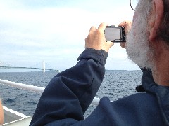 Macinac Bridge; Dan Dorrough; Lake Huron on the way to Macinac Island; Macinaw, MI