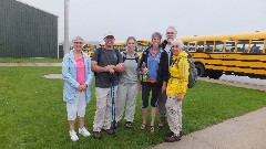 Carol; John, Dove Day; Dawn Bower; Dan, Ruth Bennett McDougal Dorrough; Macinac Bridge Walk; St Ignace MI