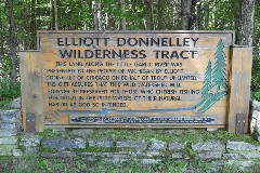 sign NCT; Elliott Donnelley Wilderness Trail, MI