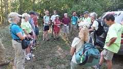 Ruth Bennett McDougal Dorrough (front left); , , , Patricia Roberts; David Galbreath; Jan Berg; , , , Charles Krammin; Ruth Brown; Jason (front right); Hiking; NCT; Michigan; Kalamazoo