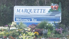 sign Marquette Welcomes You