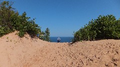 Log Slide; Hiking; NCT; Michigan; Pictured Rocks Outing