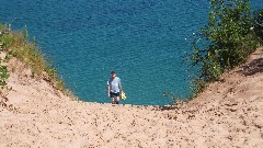 Log slide; Hiking; NCT; Michigan; Pictured Rocks Outing