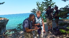 Bill Coffin; Mary Coffin; Chad Wilde; Beth Keloneva; Chapel Beach; Hiking; NCT; Michigan; Pictured Rocks Outing