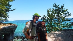 Erik Ophaug; Mollie Thompson; Chapel Beach; Hiking; NCT; Michigan; Pictured Rocks Outing