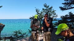 Erik Ophaug; Chad Wilde; Mollie Thompson; Chapel Beach; Hiking; NCT; Michigan; Pictured Rocks Outing