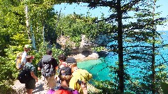 Erik Ophaug; Mikie Kuhman; Chad Wilde; Virginia (Ginger) Vanderkelen; Reid Calcott; NCT Lake Superior Lakeshore Trail; Michigan; Pictured Rocks Outing