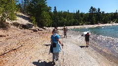 Ruth Bennett McDougal Dorrough; Erik Ophaug; Mikie Kuhman; NCT Lakeshore Trail near mosquito river; Michigan; Pictured Rocks Outing