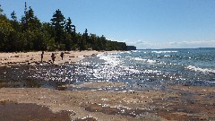 NCT Lakeshore Trail near mosquito river; Michigan; Pictured Rocks Outing