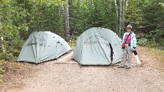 Ruth Bennett McDougal Dorrough; tents; NCT; Michigan; Pictured Rocks Outing