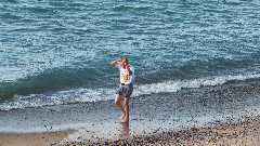 Reid Calcott; washing his hair; NCT; Michigan; Pictured Rocks Outing