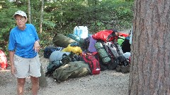 Maribeth Helgesen; camping equipment; Michigan; Pictured Rocks Outing