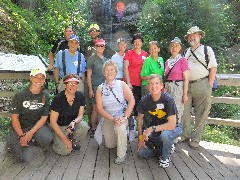 Mollie Thompson; Beth Keloneva; Mary Coffin; Reid Calcott; Bill Coffin; Mikie Kuhman; Virginia (Ginger) Vanderkelen; Betty Randall; Maribeth Helgesen; Ruth Bennett McDougal Dorrough; Dan Dorrough; Chad Wilde; Erik Ophaug; Pictured Rocks Outing