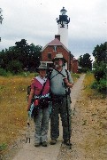 Ruth Bennett McDougal Dorrough; Dan Dorrough; Lighthouse; Michigan; Pictured Rocks Outing