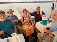 Dan Dorrough; Beth Keloneva; Chad Wilde; Ruth Bennett McDougal Dorrough; Pontoon Boat Ride;