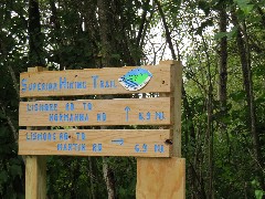 NCT; Minnesota; Lismore Rd Trailhead
sign Superior HIking Trail
Lismore Rd to Mormanna Rd 6 9 mi
Lismore Rd to Martin Rd 6 0 mi