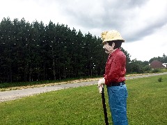 statue of miner; NCT; Embarass, MN