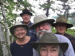 Linda, Bruce Johnson; Dan Dorrough; Ruth Bennett McDougal Dorrough; Carter Hedeen; selfie