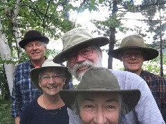 Linda, Bruce Johnson; Dan Dorrough; Ruth Bennett McDougal Dorrough; Carter Hedeen; selfie