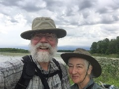 Dan Dorrough; Ruth Bennett McDougal Dorrough; Tamara Wildlife Refuge, MN; selfie