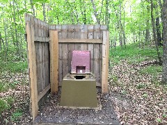 Latrine; NCT; Tamarac Wildlife Refuge, MN