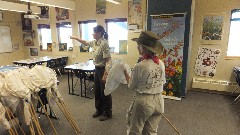 Sue McDonald; Ruth Bennett McDougal Dorrough; Monarch Butterfly; Prairie Wetlands Learning Center; Fergus Falls, MN