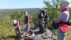 Hiking; Ruth Brown; Bob Brown; Mikie Kuhlman; David Bates; Ruth Bennet McDougal Dorrough McDougal Dorrough; Minnesota; Border Route