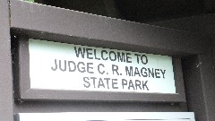 sign Welcome to Judge C R Magney State Park