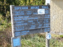 NCT; Minnesota; Lake Superior Hike; sign