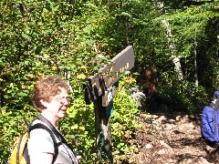 Lorana (Nettie) Jinkerson; NCT; Minnesota; Lake Superior Hike; Lookout Mountain Trail sign