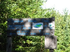 NCT; Minnesota; Lake Superior Hike; sign