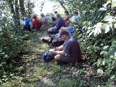 North Country Trail Conference Hiking NCT Minnesota; lunch break