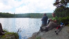 Jon, Kathy Bowen; Hiking; NCT; New York; Adirondacks Rock Pond