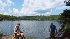 Bill Coffin; Jon, Kathy Bowen; Hiking; NCT; New York; Adirondacks Rock Pond; Central Mountains