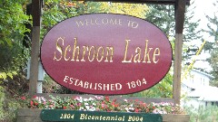 sign Welcome to Schroon Lake - Established 1804