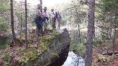 Dan Dorrough; Ruth Bennett McDougal Dorrough; Dick Lightcap; Tim; Hiking; NCT; New York; Adirondacks; Ice Cave Trail Beaver Ponds