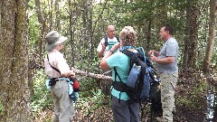 Ruth Bennett McDougal Dorrough; Dick Lightcap; Mary Coffin; Tim; Hiking; NCT; New York; Adirondacks; Ice Cave Trail Beaver Ponds