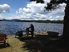 Ruth Bennet McDougal Dorrough McDougal Dorrough; Pleasant Lake near Speculator NY