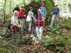 Sigi; Dan Unk; Dorrough; Unk; Ruth Bennett McDougal Dorrough; Peggy; Unk; NCT; New York; Adirondacks; Stone Dam Pond Trail