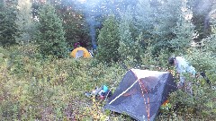 Mike Ogden; Our campground; Indian River; West Central Wilderness Area