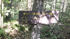 sign Trail to Horn Lake 2 7 miles