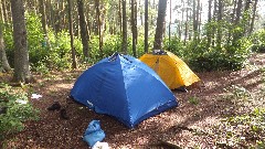 Our tent; Mary & Kathy s tent; Hiking; NCT; New York; West Canada Wilderness; DSCF2527