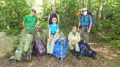 Steve Hayes; Joe; Ruth Bennett McDougal Dorrough; Kathy Disque; Dan Dorrough; Hiking; NCT; New York; West Canada Wilderness;