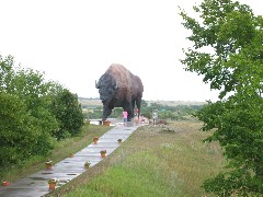 Buffalo Statue; Jamestown North Daklota