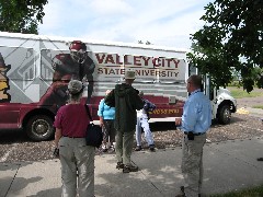 Valley City state university bus; North Dakota; NCT Terminus Lake Sakakawea