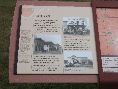 Kathryn sign; North Dakota; Ladies Line Railroad- Kathryn