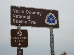 NCT sign; Clausen Springs; North Dakota; Ladies Line Railroad- Kathryn