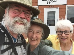 Dan Dorrough; Ruth Bennett McDougal Dorrough; Mary Moberg; NCT; Wolcott; Colfax, ND; selfie