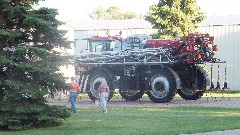 Ruth Bennett McDougal Dorrough; Hermunslie farm; sprayer machine